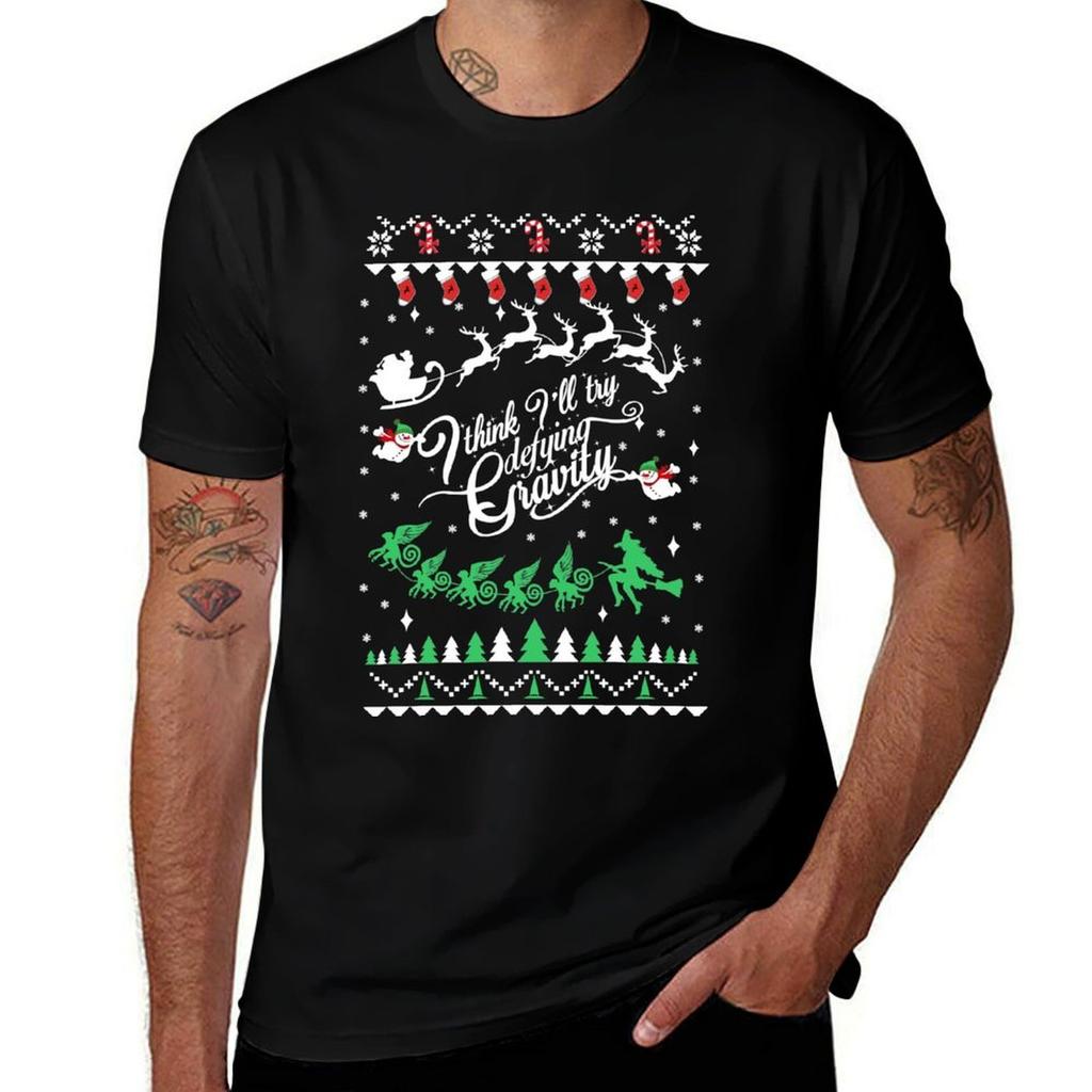 Musical Theatre Ugly Christmas Sweatshirt T-Shirt Heavy Duty Casual Work Tee