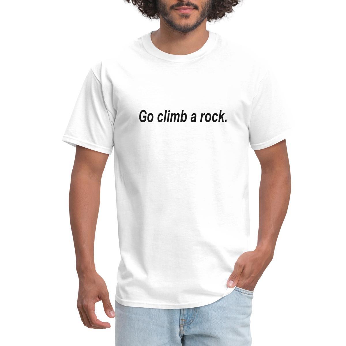 Go Climb A Rock | Space Shuttle Captain Costume | Sci Fi Men s T-Shirt S