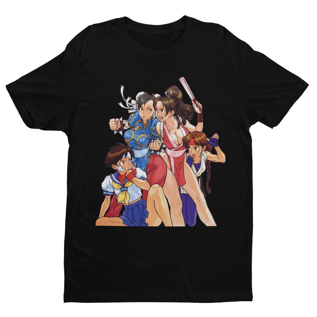 Capcom Vs SNK 2 Girls Premium Unisex Tshirt Gifts for Him Her Game Fans