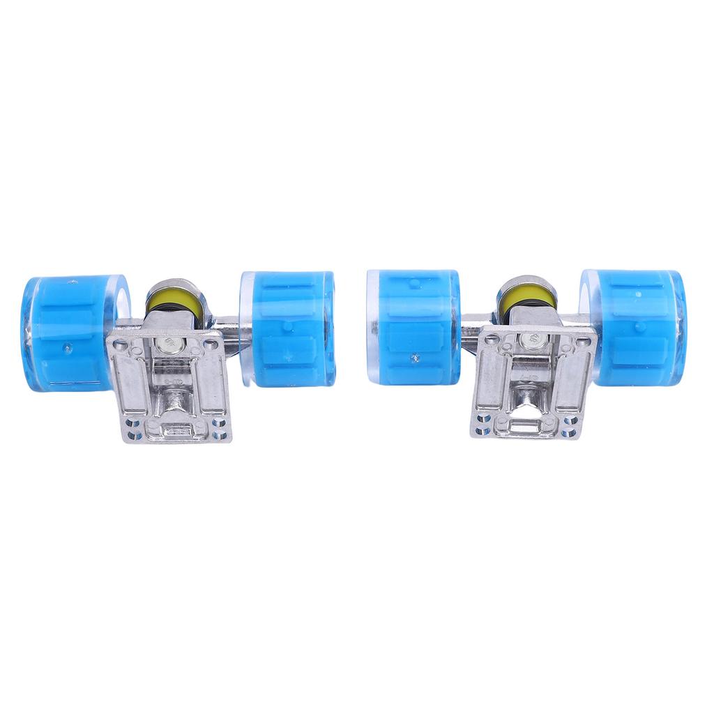 1 Pair   Trucks and Wheels PU Longboard 3.2 Inch Trucks Wheels Combo Set for Cruiser Aluminum Alloy 55x45mm