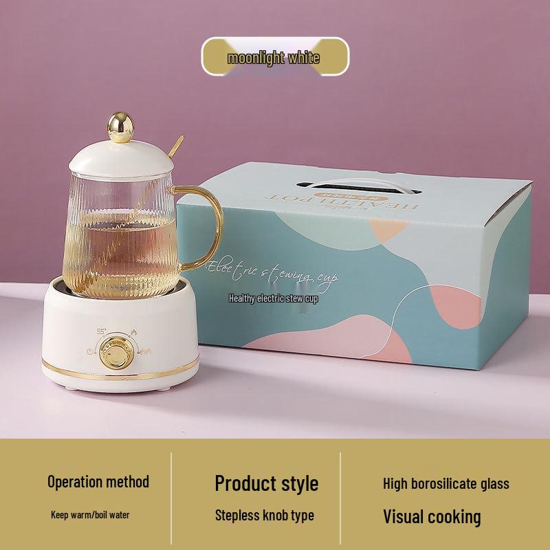 Large Capacity Electric Glass Kettle for Herbal Tea & Hot Milk