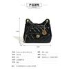 Tmall elf niche leather messenger bag women's first layer cowhide small fragrant wind rhombus chain bag single shoulder women's bag wholesale