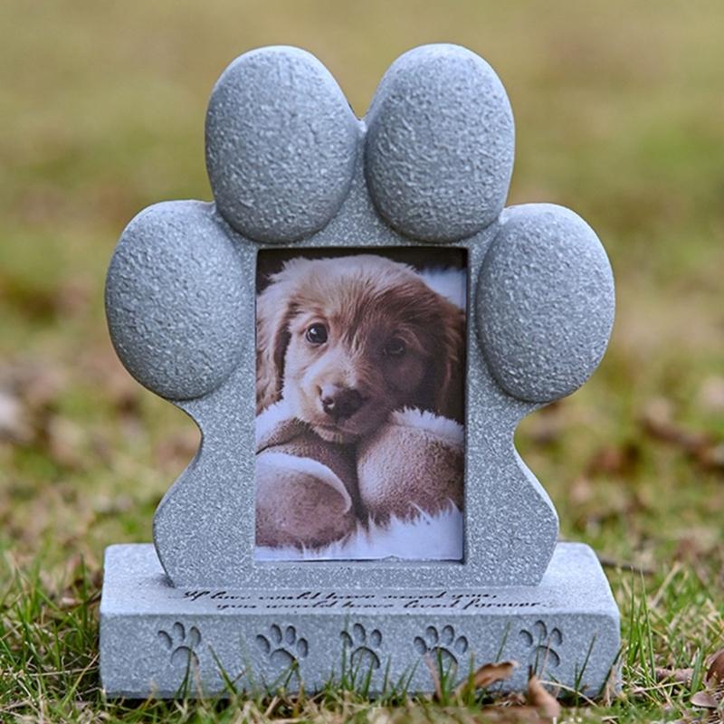 Escultura Memorial de Resina para Cães e Gatos Túmulo de Animal de Estimação para Decoração de Casa e Jardim Estátua de Animal de Estimação