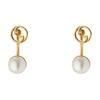 Blondie Drop-shaped Pendant Hollow Logo Resin Earrings Women's Gold