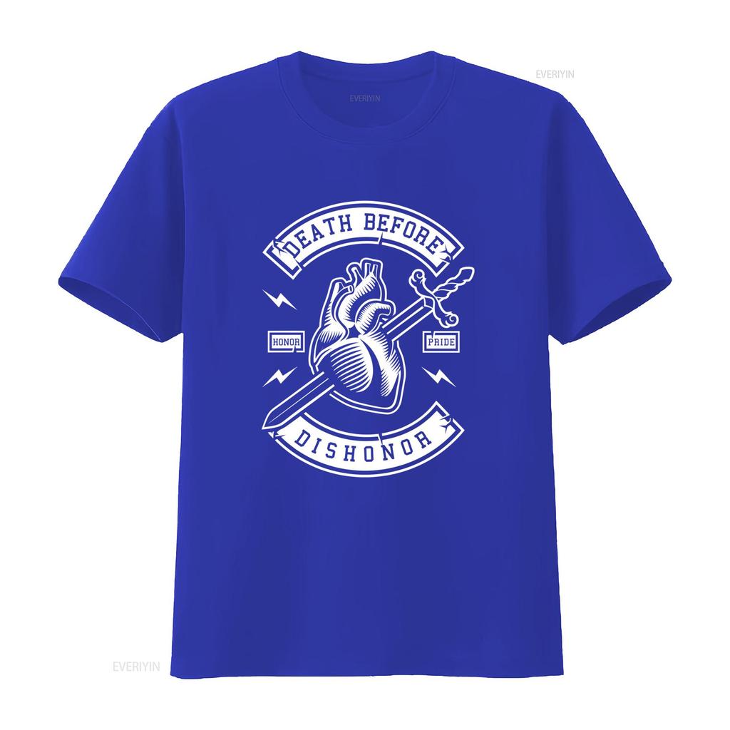 Death Before Dishonor T Shirt 100 Cotton Premium NEW Heart Sword Honor Pride Design Vintage Washed Stylish Slightly