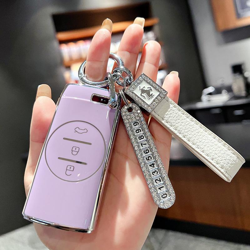 Chery Xingtu TX Tiggo 7 Key Cover for 21 Models - High-End Shell with Buckle for Zhuifeng Lingyun Lanyue LX, 3X and 5X Cars.
