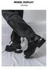 Men's Retro British Style High-Top Martin Boots - Autumn/Winter Thick-Soled Fashionable Large Size Shoes
