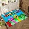 Game S-Sprunki Brithday Floor Mat Soft Thickened Absorbent Non-Slip Bedroom Living Room Door Mat Home Decor Flannel Rugs