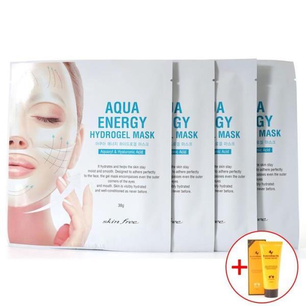 [OFK5N481] Aqua Women s Cosmetics Hydrogel Mask Pack (4 Sheets) (12116524)