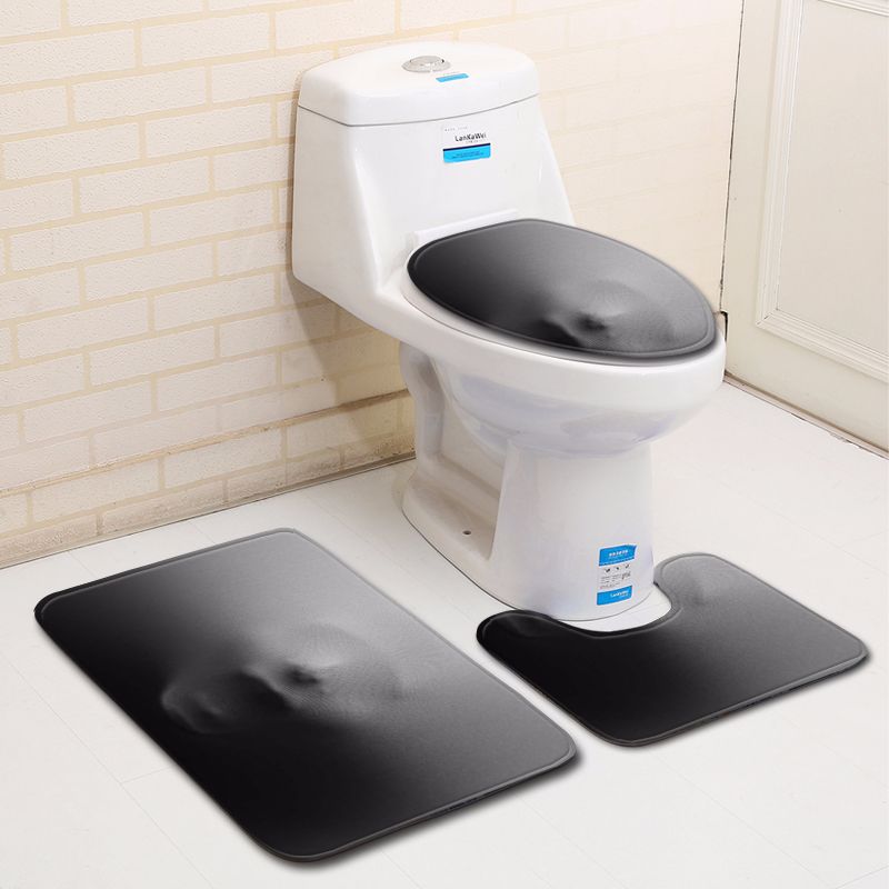 

3D Персонализированный Коврик для Ванной Туалета из Трех Частей Коврик для Двери Ковер для Ванной Three-piece set 45 * 75cm