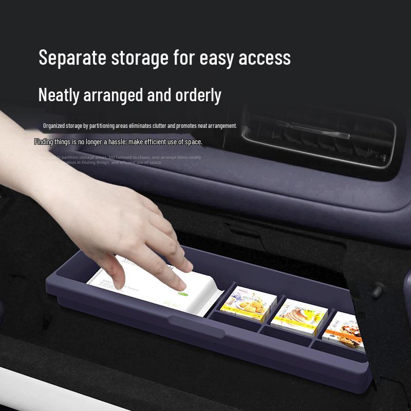 Fits 26 AITO M6 Models: Multi-functional Glove Box Organizer for Car Interior.