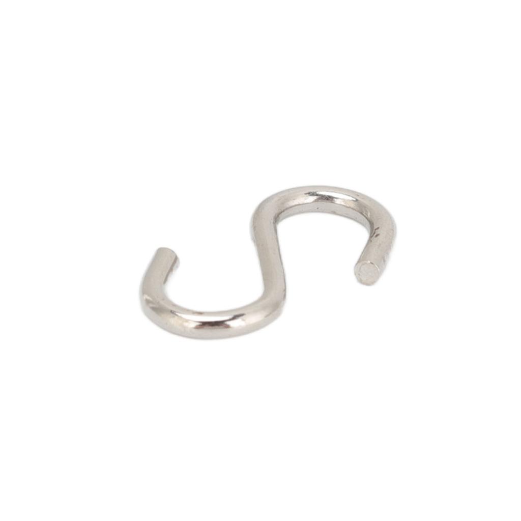 10Pcs S Shaped Hooks Strong Thickened Metal S Shaped Widely Used Small S Hooks for Clothes Bags Utensils