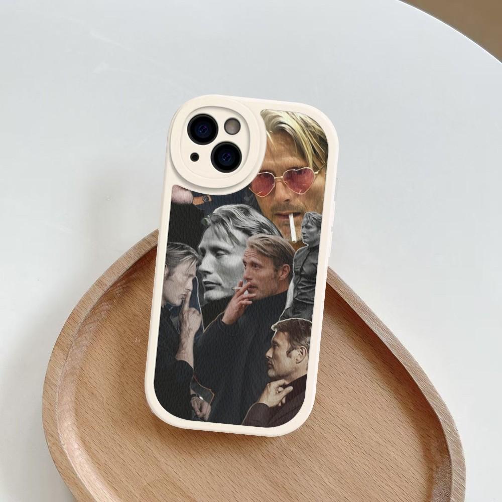 

G-Graham H-Hannibal Mads Mikkelsen Phone Case Hard Leather For iPhone 16 15 14 13 12 Mini 11 14 Pro Max Xs X Xr 7 8 Plus Fundas iphone 13