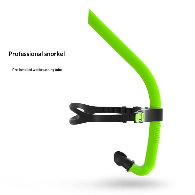 Front Head Swimming Training Snorkel Silicone Mouthpiece Junior Swimmers Full Dry Diving Equipment For Female Male Youth