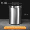 304 Stainless Steel Drop-proof Straight Cylinder Water Cup Without Handle.