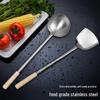 Ningzhao 78cm Extra Long Stainless Steel Wok Spatula