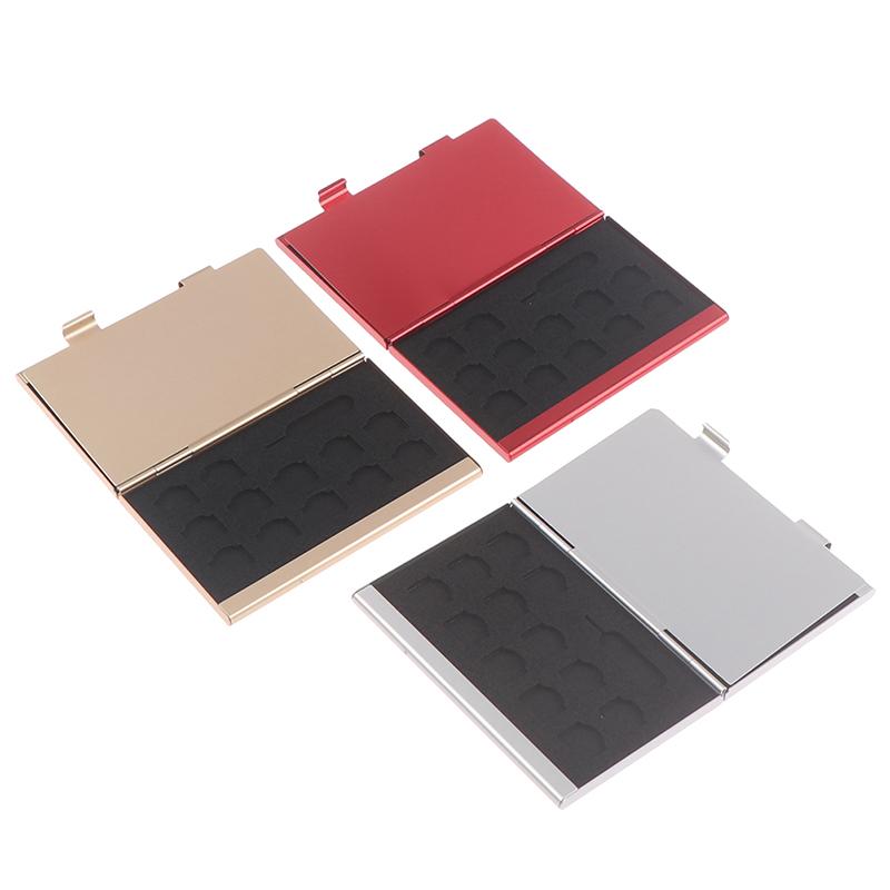 Aluminum Card Box Phone Memory Sim Card Box Card Package Storage Box