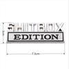 3D Zinc Alloy Emblem SHITBOX EDITION Badge Car Tail Side Sticker Accessories