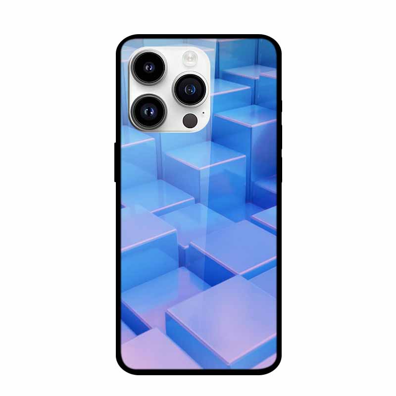 Tempered Glass Case For iPhone 15 Pro Max Hard Glass Back Cover For iPhone 15 Plus iPhone15 Phone Cases Bumper Colorful Shell