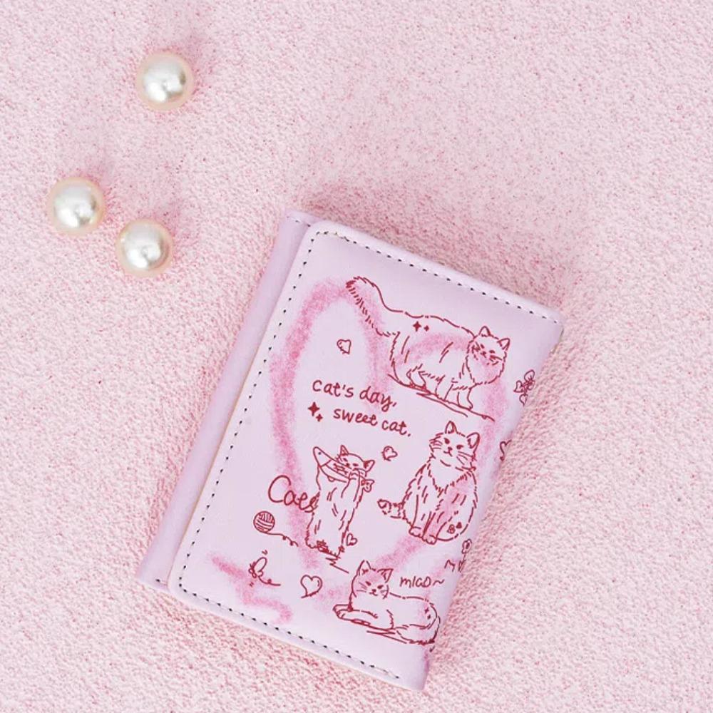 

Letter Printed Short Money Bag Sewn Simplified Purse Gift PU Zero Wallet Daily style1