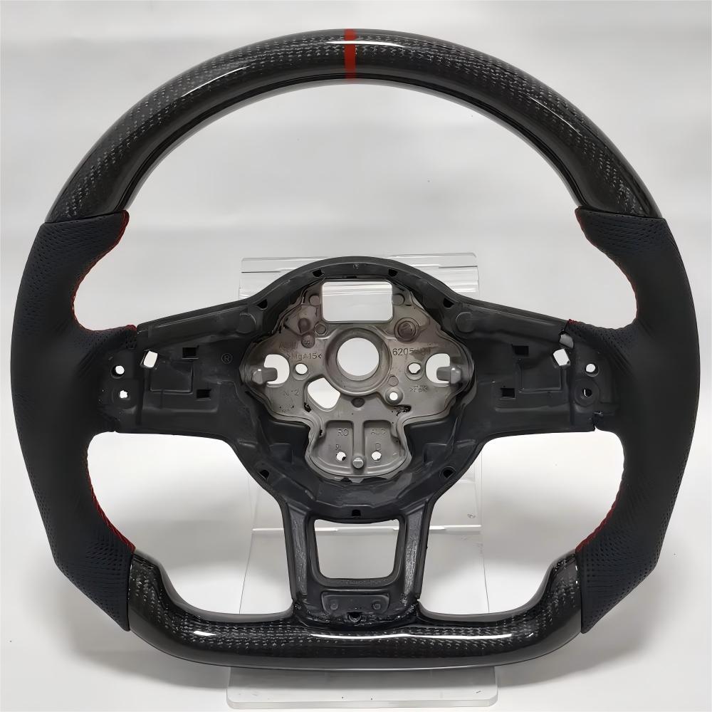 Kohlefaser Lenkrad Leder Sport Für Volkswagen Tiguan Golf 7 7.5 GTI GTE 2013-2019 Persönlich Angepasstes Autozubehör