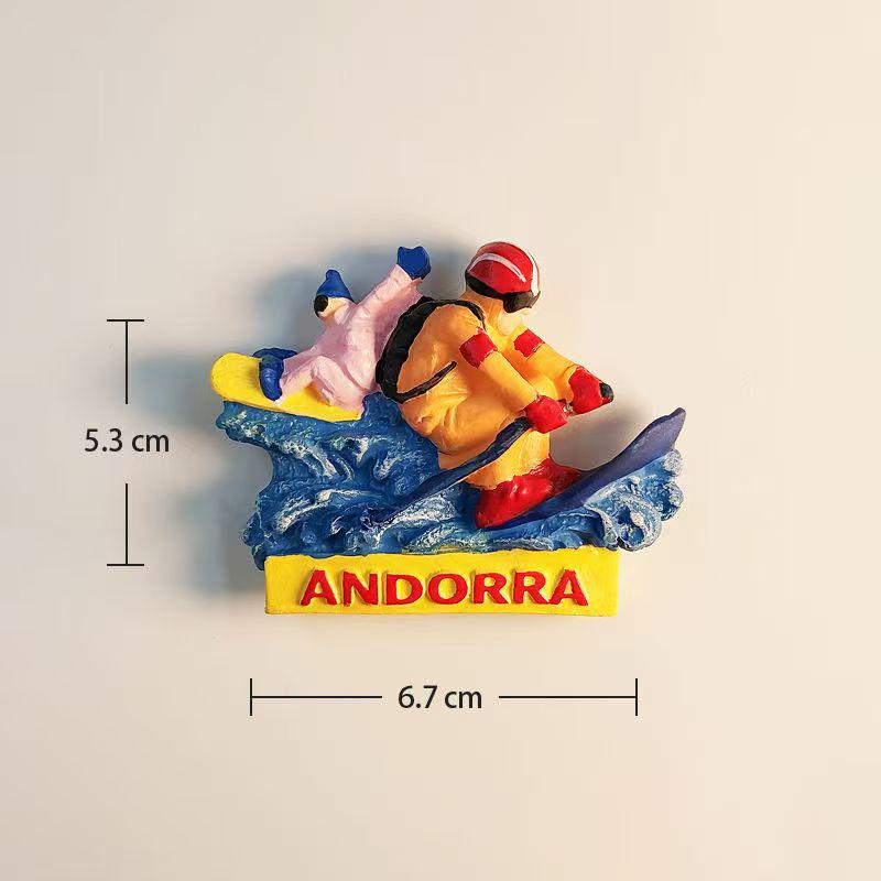 Mezinárodní kolekce pryskyřičných magnetů na lednici: Maďarsko, Dubaj, Thajsko, Polsko, Egypt, Itálie, Austrálie, Německo, Španělsko, Belgie