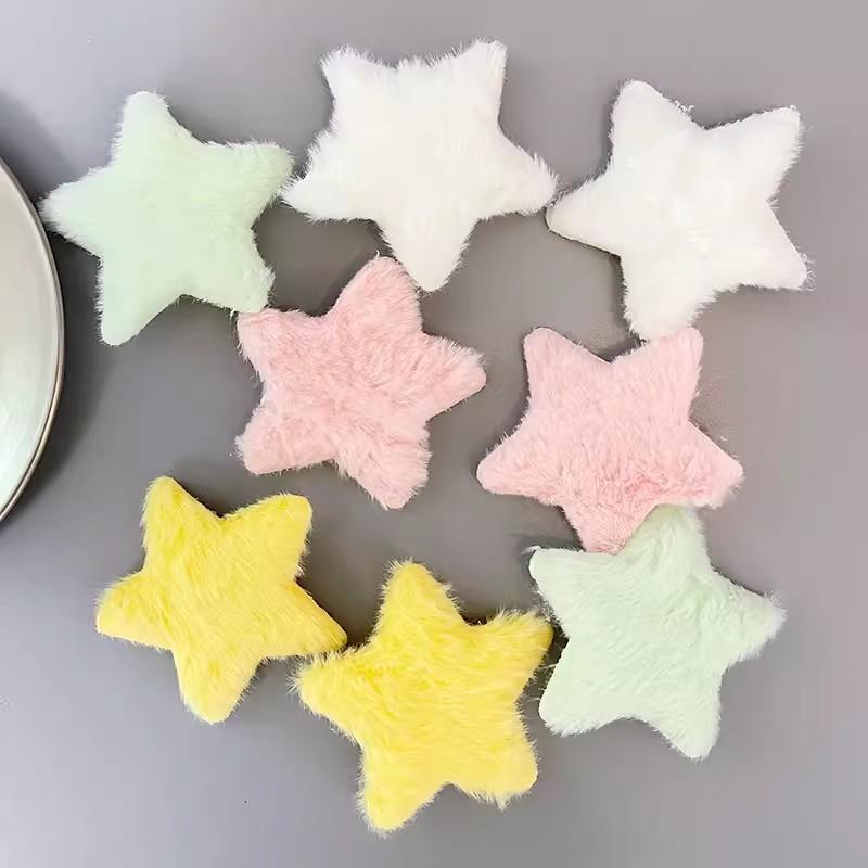 2-12pcs Women Plush Star Hair Side Bangs Clip Trendy Sweet Ornament Barrettes Hairpins Girls Bobby Pin Headwear Hair Accessories