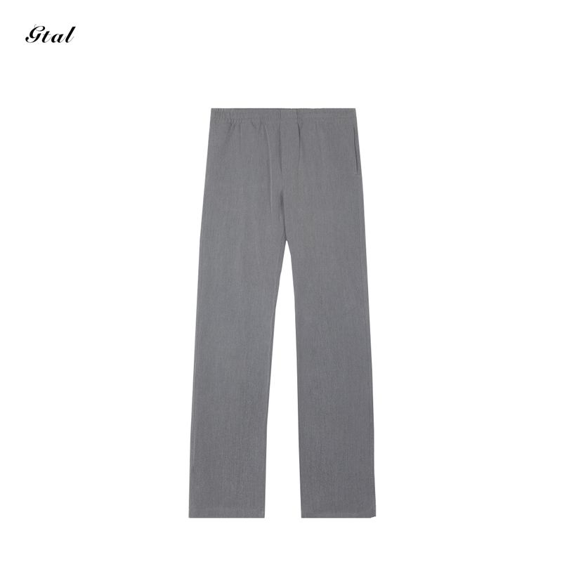 

Gtal × Nologo Joint-Name American Lyocell Suit Pants Pure Color 3D Cutting Loose All Year Round Straight-leg Casual Pants Gray 3XL