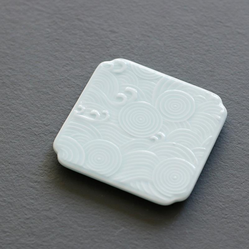 Ceramic Teacup Coaster Tea Ceremony Cup Holder Teapot Insulation Pad Japanese Zen Chinese Kung Fu Tea Trays Teaware Accessories
