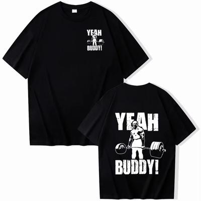 GYM Ronnie Coleman Man T Shirt Yeah Buddy Gym TShirt Lightweight 100% Cotton Loose Tops Breathable Tee