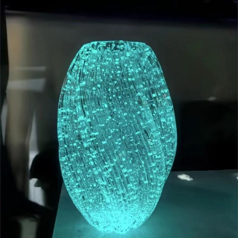 Artystyczne Fluorescencyjne Szklane Wazony Miękko Świecące w Ciemności Pojemniki na Kwiaty Wazony do Nowoczesnych Domów Wiejskich Dekoracja Półki Domowej