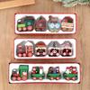 Mini Christmas Train Plastic Christmas Train Toys Christmas Decorations for Home 2025 Cristmas Ornament Gift Happy New Year 2025
