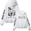Japanese Anime Jujutsu Kaisen Itadori Yuji Print Graphic Hoodies Vintage Oversized Hooded Casual Hoodie Men Women Clothes