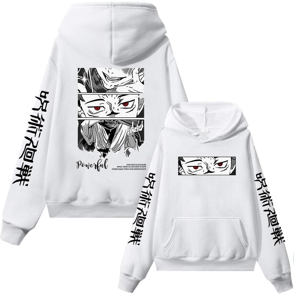 

Japanese Anime Jujutsu Kaisen Itadori Yuji Print Graphic Hoodies Vintage Oversized Hooded Casual Cotton Hoodie Men Women Clothes 3XL
