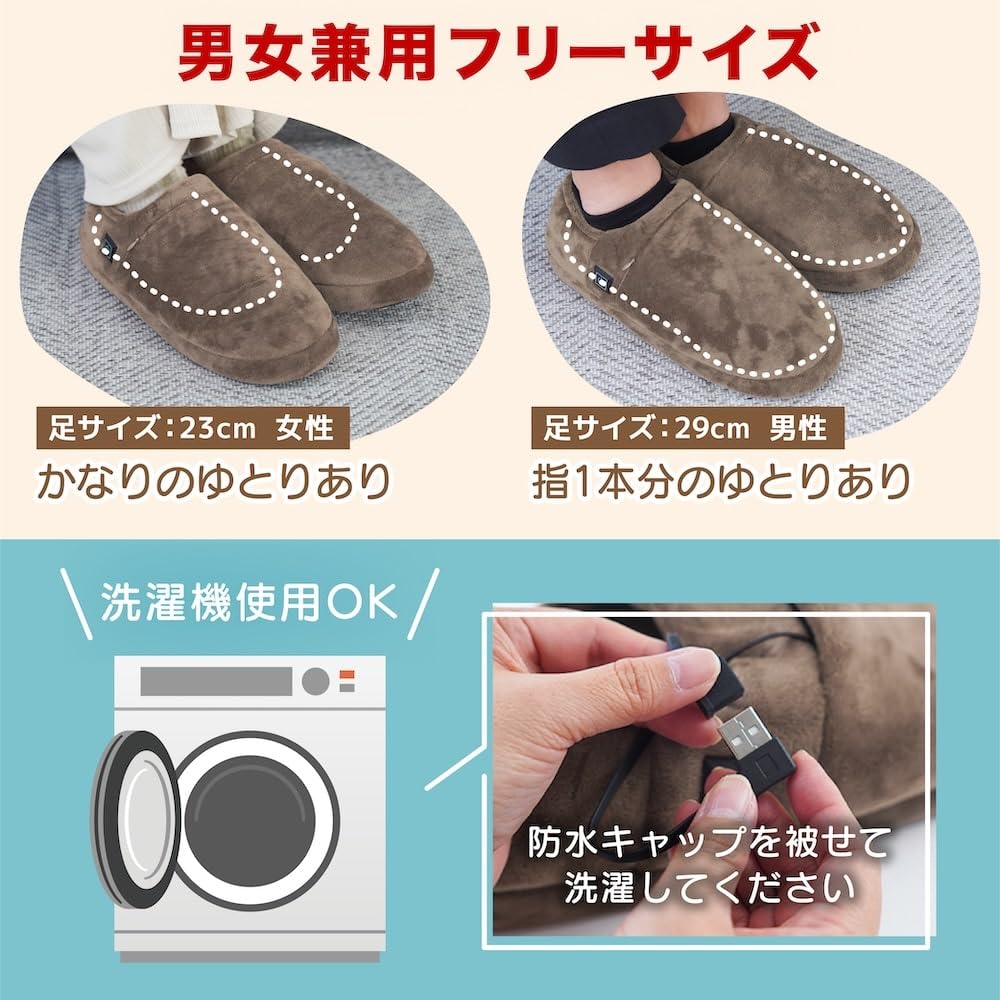 [THANKO] Anywhere Floor Heated Slippers, Size 25, SRPP25S, Blue/Gray, Room Slippers, Warm for Winter