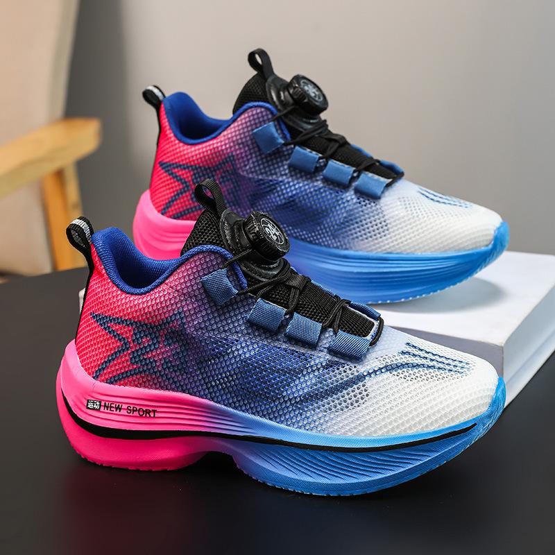 Chitu 8pro children's sports shoes boys running shoes shock-absorbing shoes breathable rotating buckle students middle and older children's net shoes