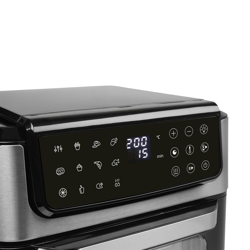 Tristar Heißluftfritteuse Ofen | FR-9068 | Leistung 1800 W | Fassungsvermögen 12 L | Heißlufttechnologie | Schwarz