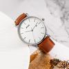 BUREI Wristwatch Leather Men Simple Business Waterproof Analog Mens Watch Stylish Popular Date Brand Gentlemen Thin M