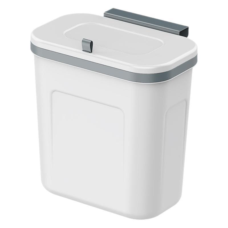 Wall-mounted Trash Can for Household Toilets and Kitchens. Hangable Model. Easy To Clean. Toilet Room Model. Garbage Can with Lid.