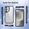 For Samsung Galaxy S25+ Case Lens Frame Kickstand TPU+Acrylic Protective Phone Cover