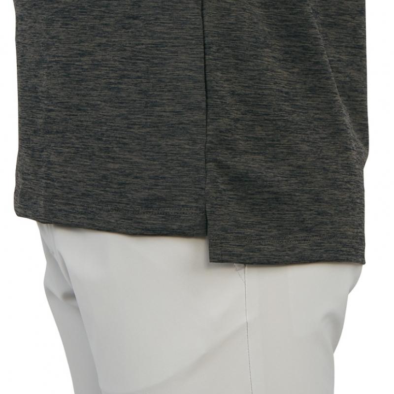 Tricou de golf Zippor pentru bărbați, cu mânecă scurtă și fermoar pe jumătate, G4MS23K122, culoare gri