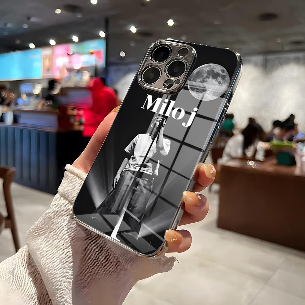 Singer Milo J Phone Case For IPhone 17 Pro Max 15 Pro 16 14 Plus 12 13 Mini 11 Pro Shockproof Electroplated Glass Cover
