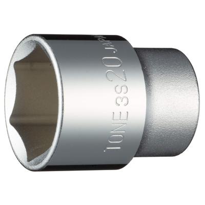 TONE Socket Angolo di azionamento Larghezza tra i piani 20 mm (Esagonale) 3S-20 9,5 mm (3/8")