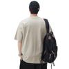 New Summer Round Neck Short-sleeved T-shirt for Men's Retro Print Loose Five-point Sleeve T-shirt for Men