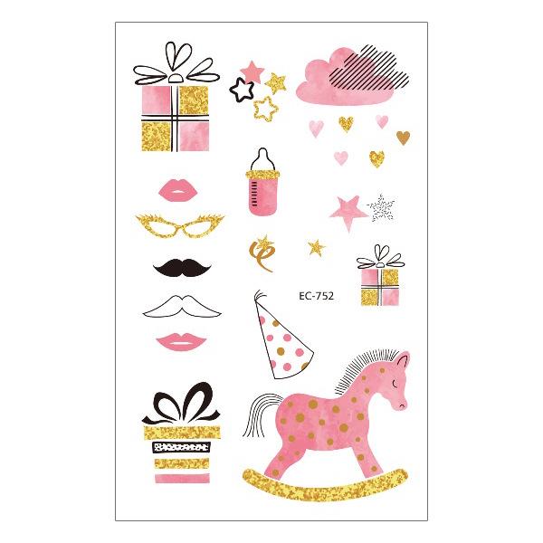 Children's Waterproof Princess Cartoon Tattoo Stickers for Birthday Parties