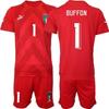 Italy Goalkeeper Full Kit 2022| Buffon 1 Donnarumma   Meret21 Short Sleeve Soccer Uniform Set