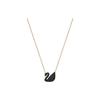 Swarovski Black Swan Large Crystal Rose Gold Plated Imitation Crystal Necklace Women Necklace 5204134