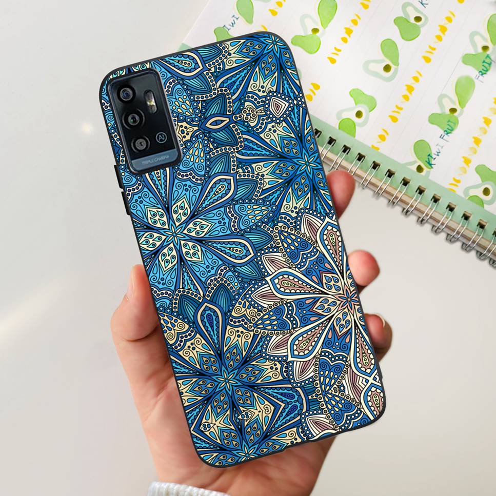 For ZTE Blade A71 6.52" Case Cartoon Dinosaur Football TPU Soft Silicone Cover For ZTE Blade A71 2021 A7030 Phone Cases Fundas