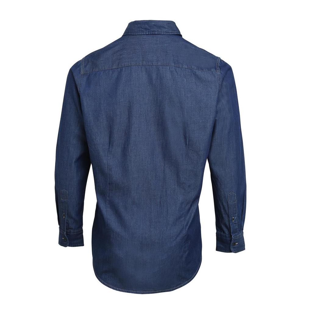 Premier Mens Denim Jean Style Stitching Shirt