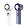 Super Strong Wind Ice Compress Handheld Charging Small Fan High Speed Turbine Display 100 Speed Refrigeration Small Fan